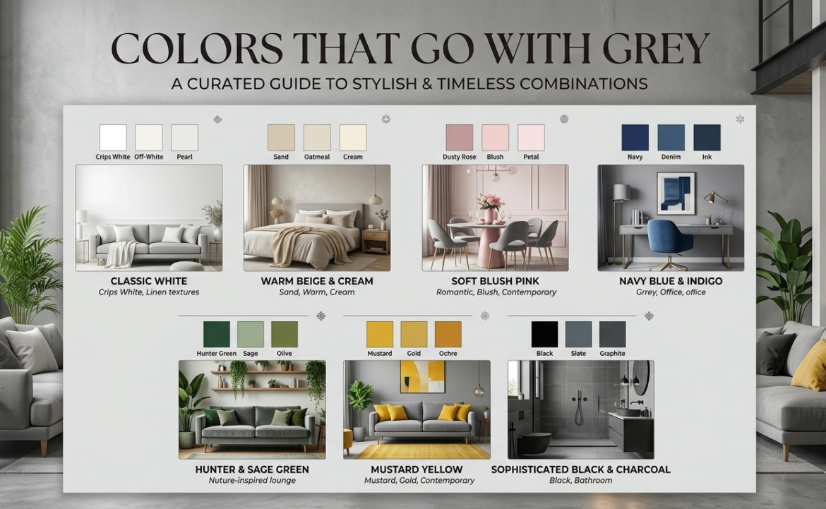 Colors That Go With Grey: The Complete Guide to Stylish and Timeless Color Combinations